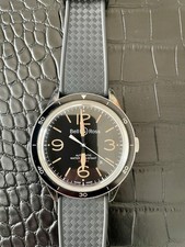 Bell & Ross Watch BR123- 92-SP Black Rubber Strap Automatic Water Resistant