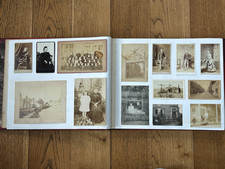 c1870-1900 Victorian era PHOTOGRAPH ALBUM - 166 images - CDV - Tom Thumb UNIQUE!