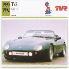 1990-1992 TVR GRIFFITH Sports Classic Car Photo/Info Maxi Card