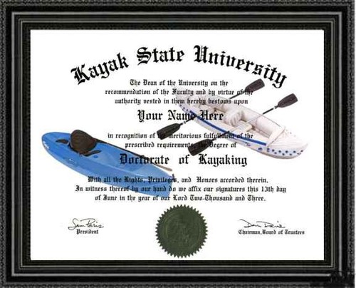 Kayaking lover doctorate - kayaking,