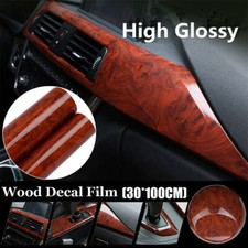 Glossy Walnut Wood Grain Vinyl