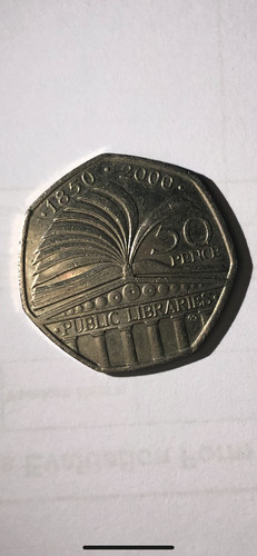 Public libraries 50p - libraries, 1850