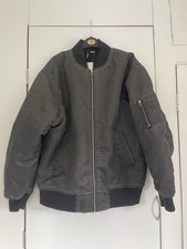 H&M Distressed-Look Bomber