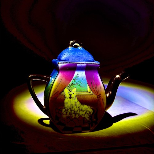 Teapot miniature regency fine - miniature,
