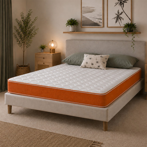 Orange memory foam spring - memory,