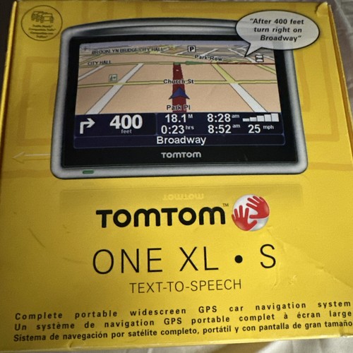Tomtom one gps text to - xl,