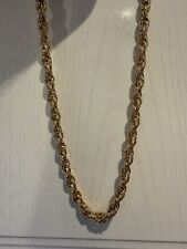 Mens gold filled 8mm detailed rope chain 66cm length 94grams