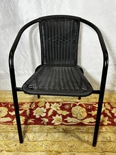 Black Outdoor Rattan Chair