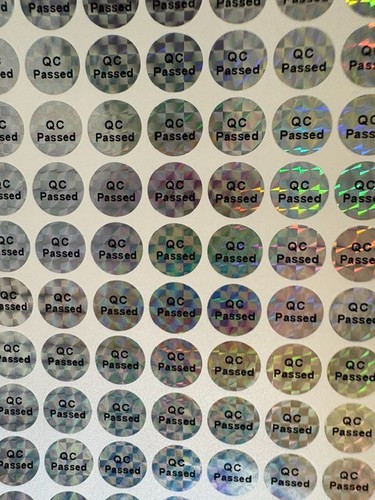 12mm round passed hologram - qc,