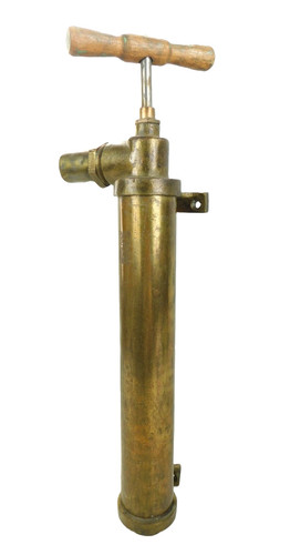Vintage brass hand water pump - hand,