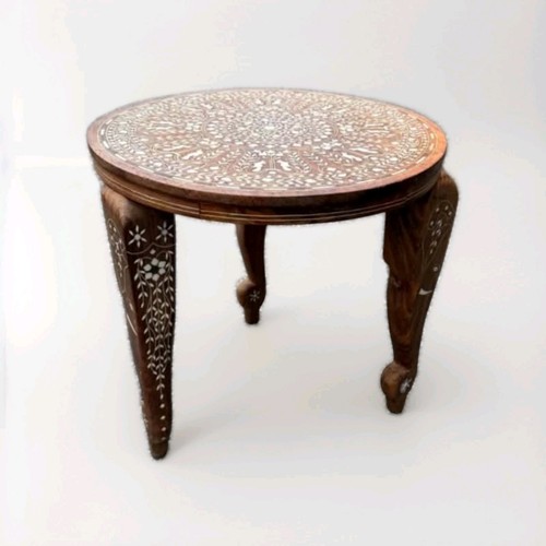 Vintage indian carved wooden - indian,