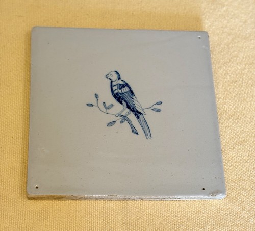 Vintage blue and white delft - white,