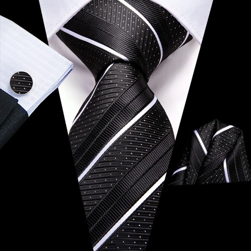Black white stripes mens - white,
