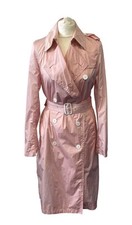 Burberry Women's Westminster Light Trench Coat Chalk Pink Size Small 