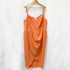 City Chic Orange Tulip Hem