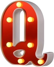 Practical Red Led Q Letter