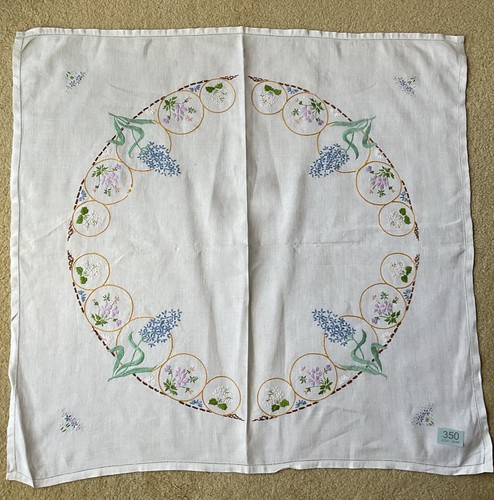 Vintage floral linen - vintage,