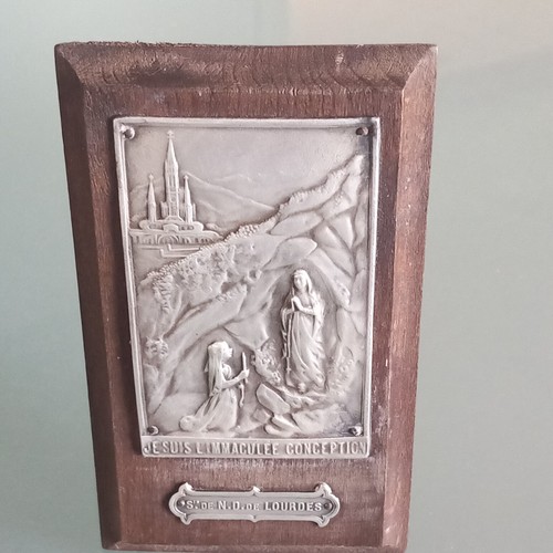 Antique catholic plaque - antique,