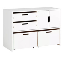 Kids Rico Double Storage Unit - White ( B Grade )