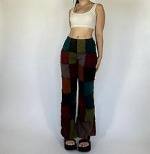 Patchwork Flare Pants Hippie