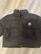 Trapstar Women’s Cropped Puffer Coat Size Medium Black