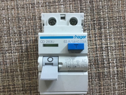 Hager rcd amp 30ma double - amp,