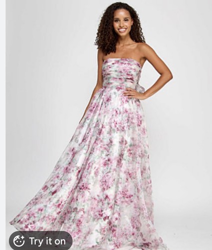 City studios pleated strapless - city,