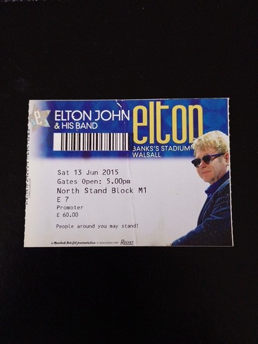 Elton john used - used, stub