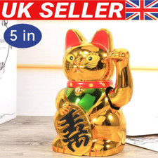Battery(without) Power Lucky Cat 5'' Cute Waving Cat Lucky Wealth Welcoming Cat