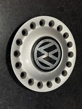 VOLKSWAGEN BEETLE ALLOY WHEEL CENTRE CAP X 1 GENUINE VW 1C0601149A BLACK/CHROME