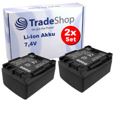 2x battery 900mAh for Canon Legria FS37 FS200 FS305 FS306 FS307 chip