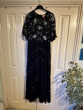 ASOS NAVY SHIMMERING BEADED