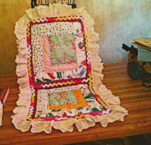 Table runner handmade - , hand