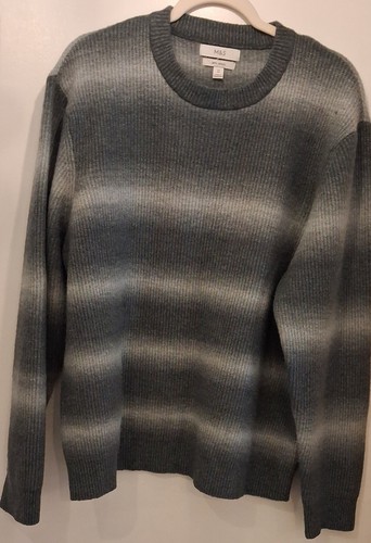 Men grey striped wool - striped,