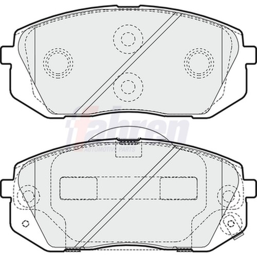 Brake pads set - pads, hyundai