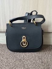 Mulberry Amberley Satchel Bag in Black with Gold Hardware