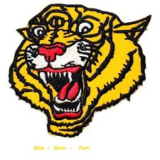 Tiger face Embroidered Iron/sew on Badge Applique for Clothes etc