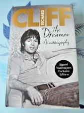 Cliff Richard Autograph -The Dreamer - Signed Hardback Book  - 2