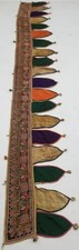 Antique Indian Embroidered Door Valance Toran 250x38cms 