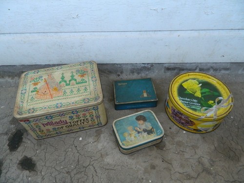 Vintage storage tins inc - storage,
