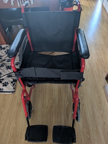 Self propelled red and black
