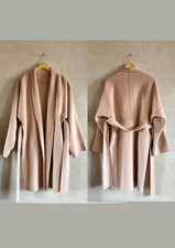 cos 100% wool baby pink coat