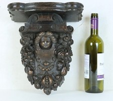 English 17th / 18th Century Carved Figural Oak Bracket