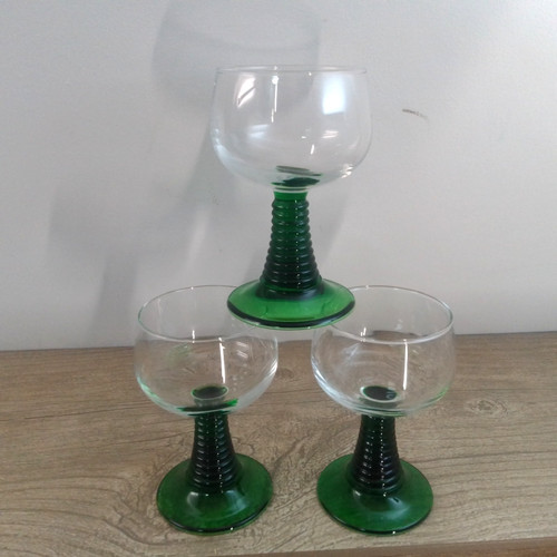 Retro green stem wine - retro,
