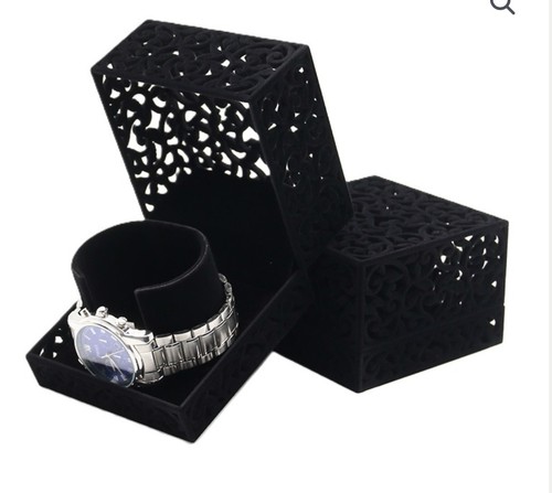 Luxury black velvet filigree - black,