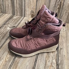 Chaco Borealis Quilt Waterproof Boots Adjust Purple/Brown Womens US 8 JCH107470