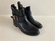 Ted Baker Chelsea Welly Black Rubber RainBoots Size UK 6 Women's