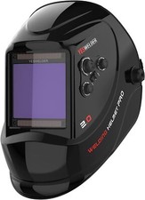 True Color Auto Darkening Welding Helmet Solar Powered for TIG MIG ARC CUT GRIND