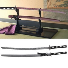 Wooden Bokken Samurai Sword Martial Arts Training Katana Cosplay Prop w/Scabbard