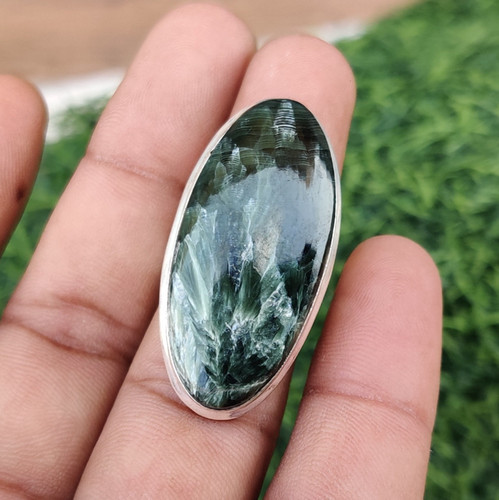 Seraphinite ring gemstone 925 - ring,